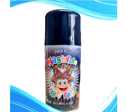 PINTA PELO NASHVILLE EN AEROSOL NEGRO X 80GR x 6